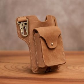 Bjorn - Cellphone Holster - Nubuck Tan