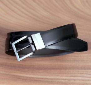 Harvey - Reversible Dress Belt - Black & Brown